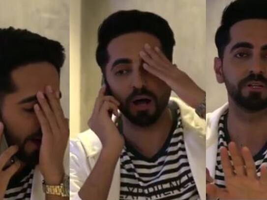ayushman khurana appeal to their fans not to watch his movie trailer badhai ho