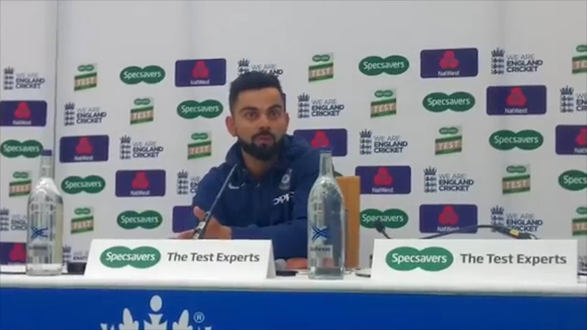 India vs England 2018 Virat Kohli praises KL Rahul loses cool journalist video