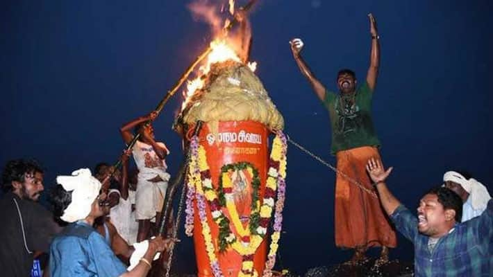 Thiruvannamalai Karthigai Deepam festival...Mountain ban