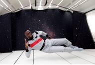 Usain Bolt sprints in zero gravity