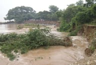 When the water was flooded, then the Minister reached the spot to take stock.