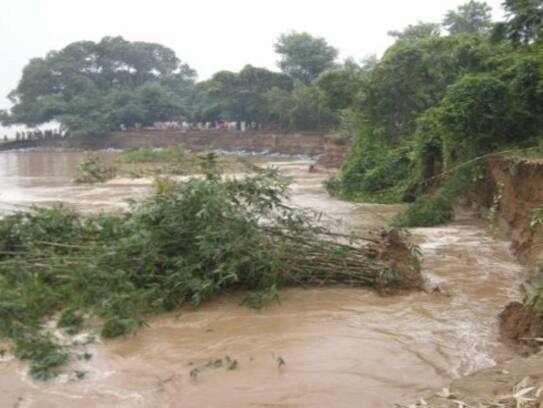 When the water was flooded, then the Minister reached the spot to take stock.