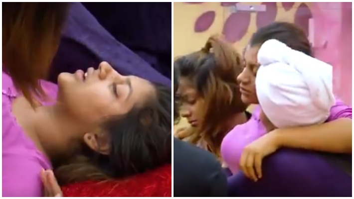 yashika  Fainted in bigboss home