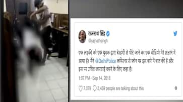 Rajnath Singh home minister Delhi Police viral video woman assault Tomar arrest rape