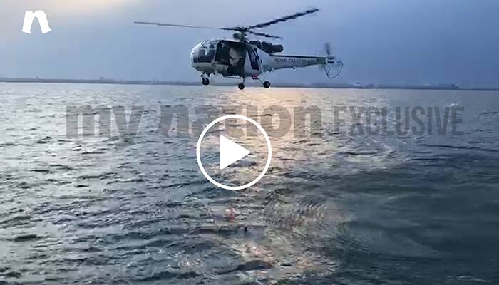 Exclusive MyNation footage of coast guard rescue mission exercise in coast of Chennai