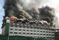 Fire breaks out in hotel Pamposh in Srinagar