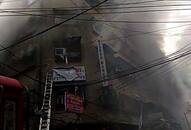 Fire breaks out kolkata bagri market canning street Bengal