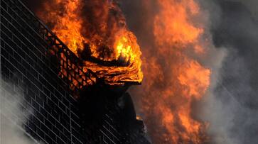 Kolkata witnesses massive fire days after Majerhat flyover collapse