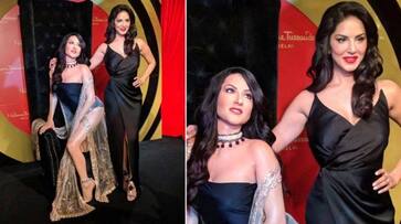 sunny leone shocked after see her wax statue