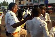 Karnataka traffic cop assault abuse viral video Bidar police