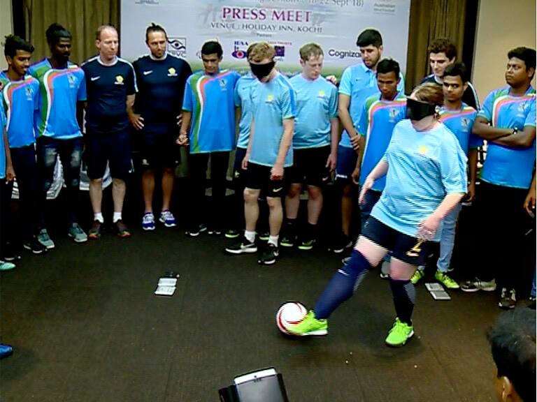 blind football kochi