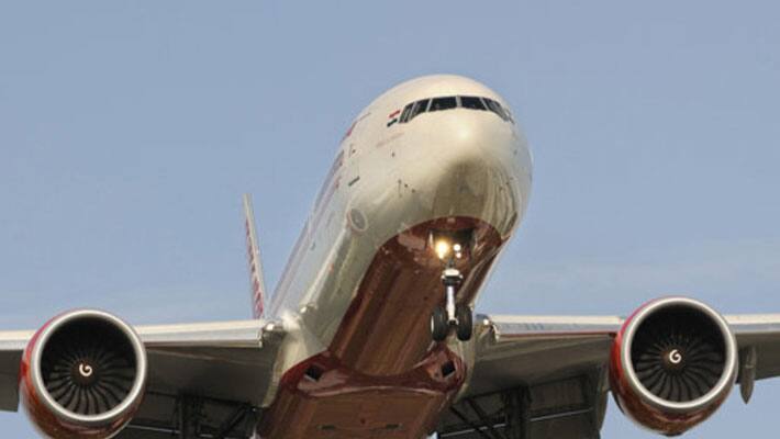 Air India pilot landing plane at US airport...low on fuel