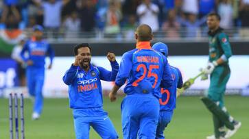 Asia Cup 2018 India vs Pakistan Kedar Jadhav Hardik Pandya Rohit Sharma