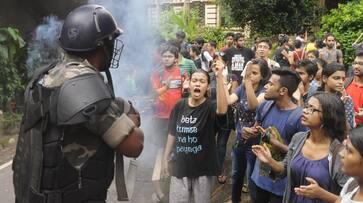 West Bengal police students Urdu Hindu Muslim protest language fight