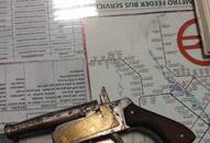 CISF apprehended one person at Saket metro station today with a pistol in his bag