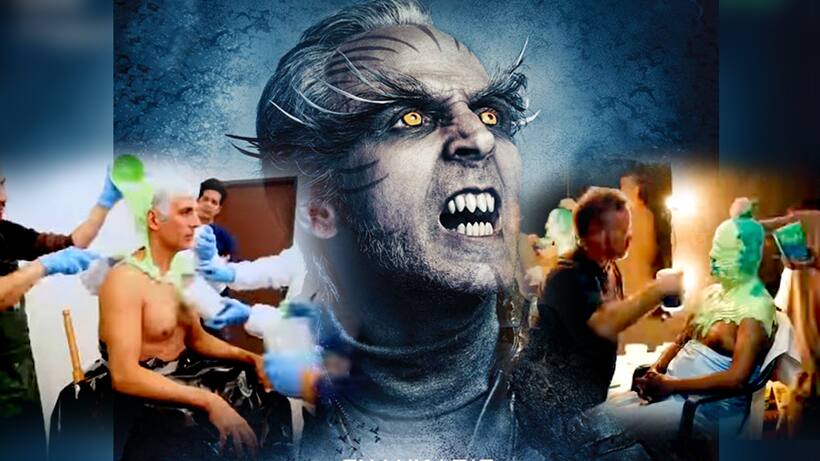 2.0 में रजनीकांत और अक्षय ऐसे बनते थे ‘चिट्टी’ और ‘विलेन’, देख कर हो जाएंगे हैरान
