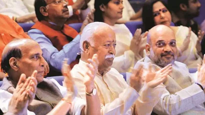 राममंदिर मुद्दे पर भागवत से मिले अमित शाह
