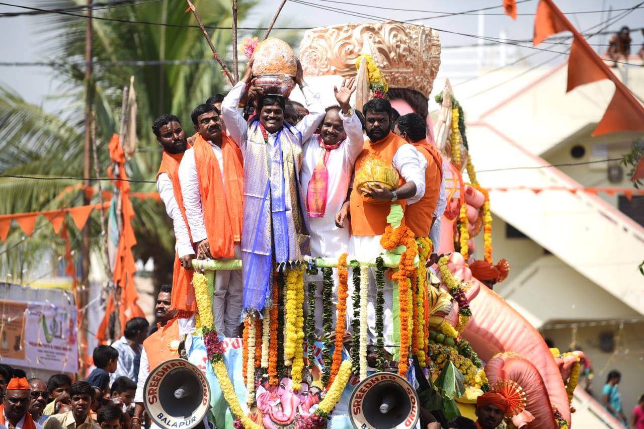 Hyderabad Balapur Laddu Auction begun since 1994 lns