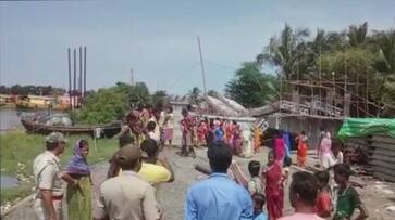 Bengal Under construction bridge collapsed on Kalnagini river at Kakdwip in South 24 Pargana