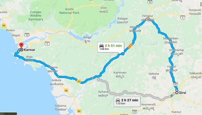 sirsi kumta state highway will close for developing work 18 months Alternative Route