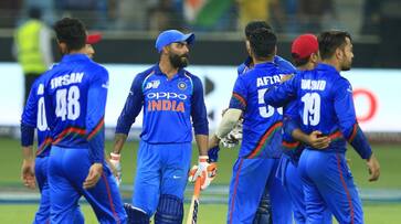 Asia Cup 2018 India vs Afghanistan Rashid Khan MS Dhoni Mohammad Shahzad