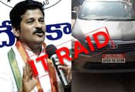 telengana it raid revanth reddy congress leader house office family video