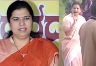 Karnataka MLA Anjali Nimbalkar chases state bus takes driver to task