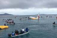 Air Niugini flight crash Micronesia Pacific lagoon US Navy