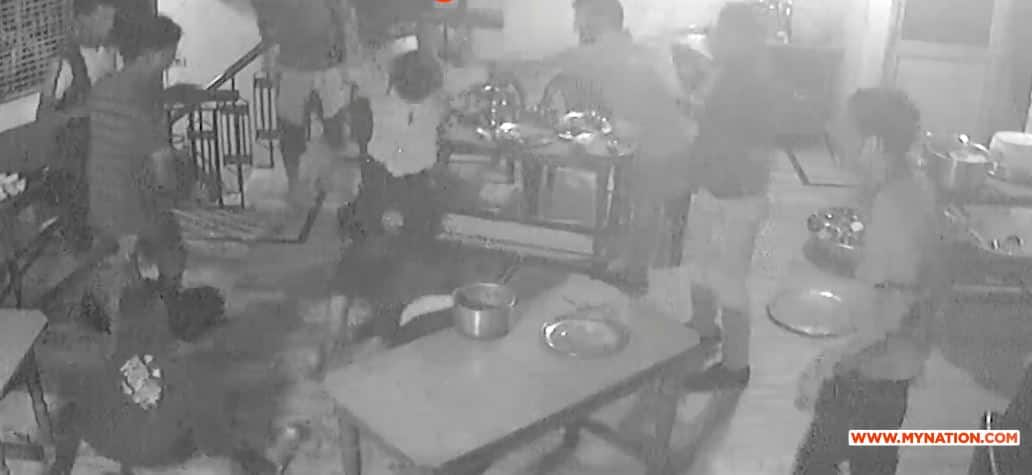 attack on hotel staff at Fatehabad haryana cctv