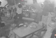 attack on hotel staff at Fatehabad haryana cctv