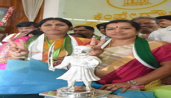 Congres Gangambike Mallikarjun takes charge as BBMP Mayor