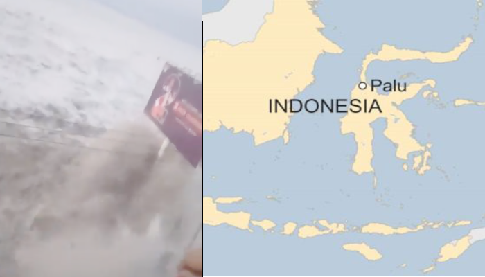 Tsunami hits Indonesia's Palu after strong earthquake