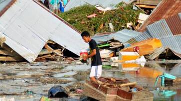 tsunami attack in Indonesia