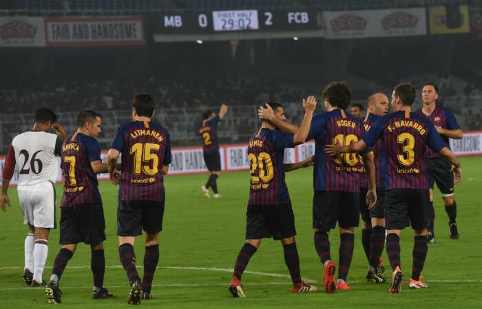 Clash of legends Kolkata Barcelona Mohun Bagan Salt Lake Stadium