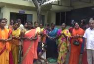 Sabarimala verdict Women take oath  temple protesting Video