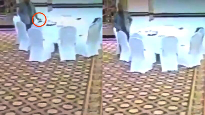 कैमरे में कैद हुई पाकिस्तानी अधिकारी  की गंदी हरकत, कुवैती अधिकारी की शिकायत पर हुआ गिरफ्तार
