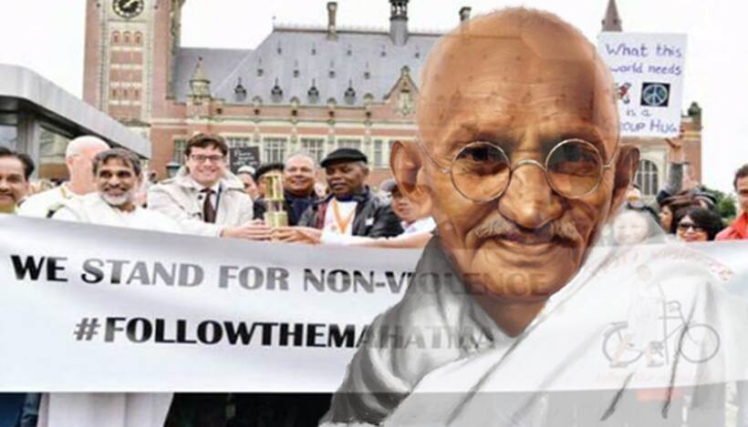 हॉलैंड में अहिंसा दिवस के मौके पर ‘गांधी मार्च’ निकाला, हजारों लोगों ने लिया हिस्सा