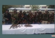 Jammu and  Kashmir Major terrorist hideout busted Indian Army police Kastigarh