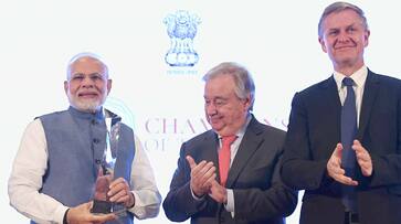 PM Modi receives UN's top environmental honour 'Champions of The Earth'