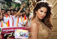 Bengaluru Kannada activists protest Sunny Leone Tamil film Veeramahadevi Video