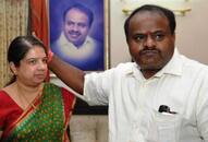 Karnataka Kumaraswamy wife Anitha nepotism politics Ramanagara