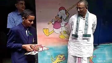 Karnataka Bengaluru Muslim teen first prize Bhagavad Gita Bible Quran