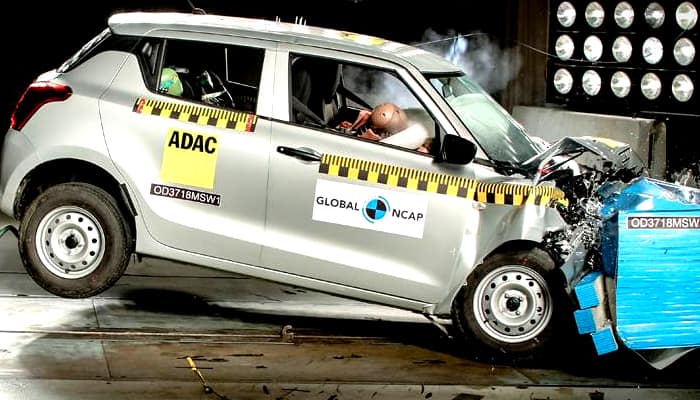 Maruti Suzuki Swift scores two stars in Global NCAP crash test