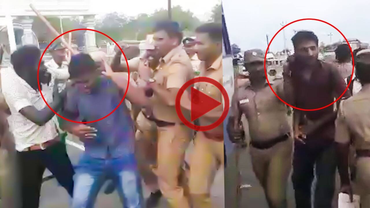 police attack collage students