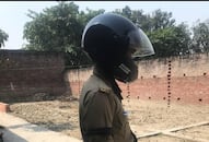 Police in Uttar Pradesh discovered the new way helmets being taken by viral photographs