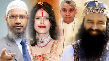 Rampal Zakir Naik Ram Rahim Nithyananda Radhe Maa Asaram Franco Mulakkal