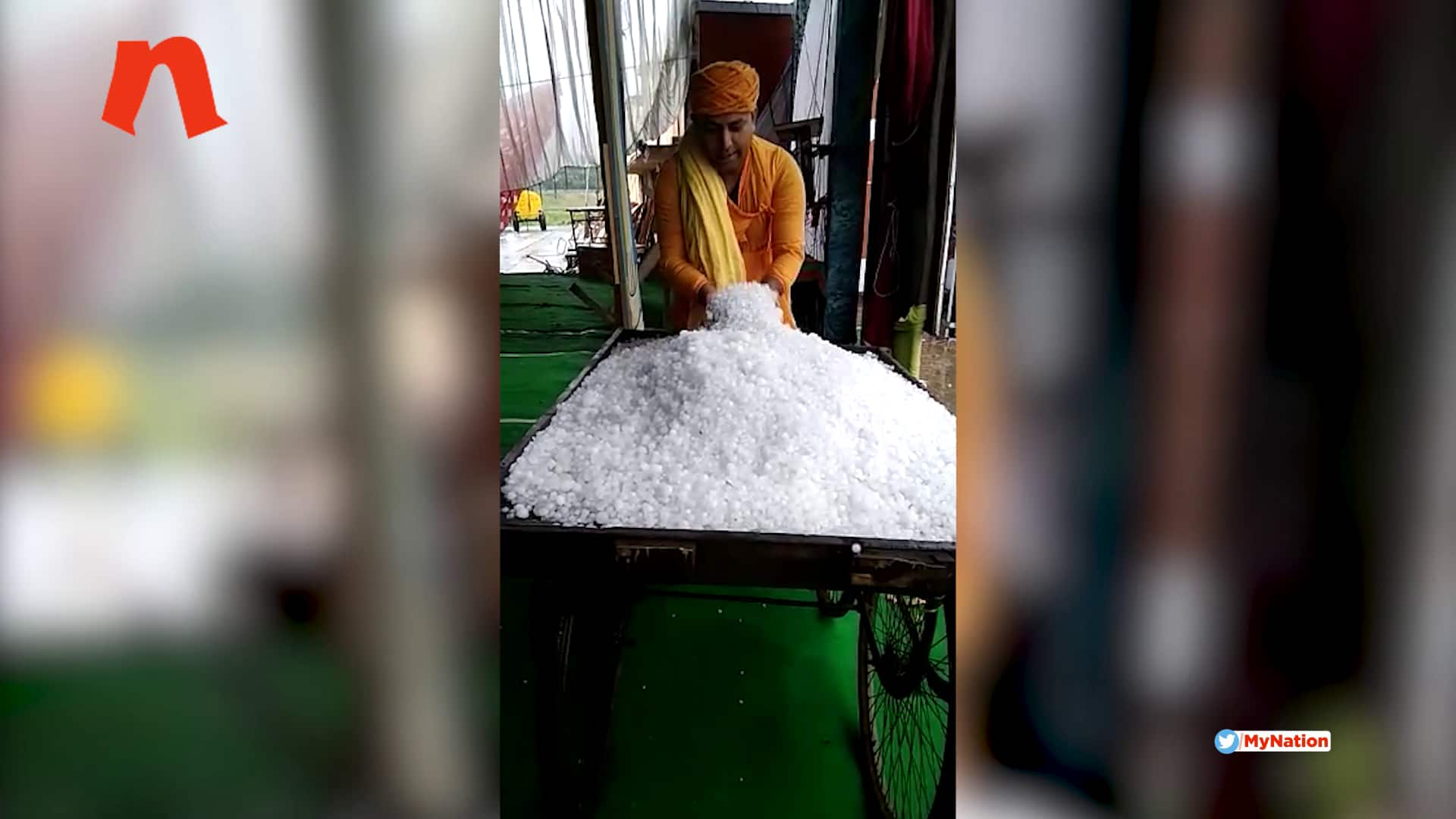 hailstone sell hand cart yamunanagar haryana ramleela actor