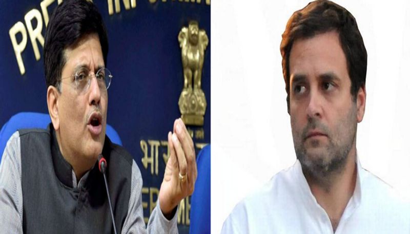 Piyush Goyal calls Rahul Gandhi a serial liar accuses Congress chief of spreading falsehood