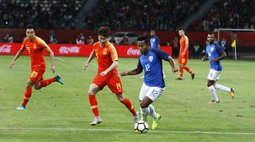 Sunil Chhetri India football team China draw international friendly match Suzhou