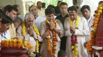 Rahul Gandhi reached the temple in Madhya Pradesh for the elections.